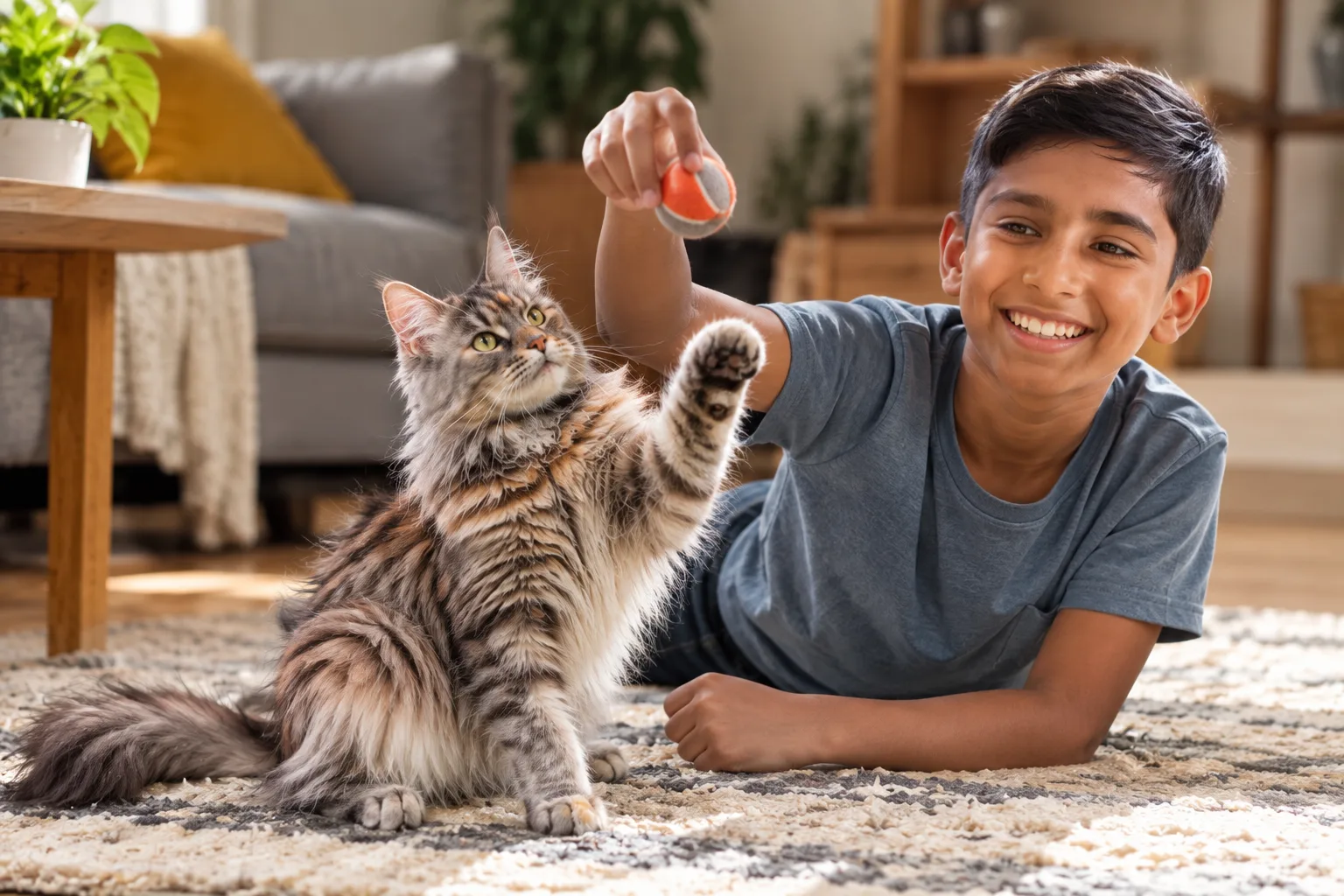 Maine Coon grooming